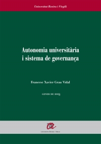 Autonomia universitària i sistema de governança
